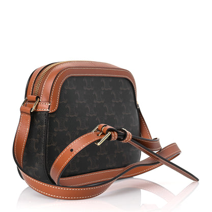 Celine Triomphe Canvas Small Camera Bag Tan 3 of 10