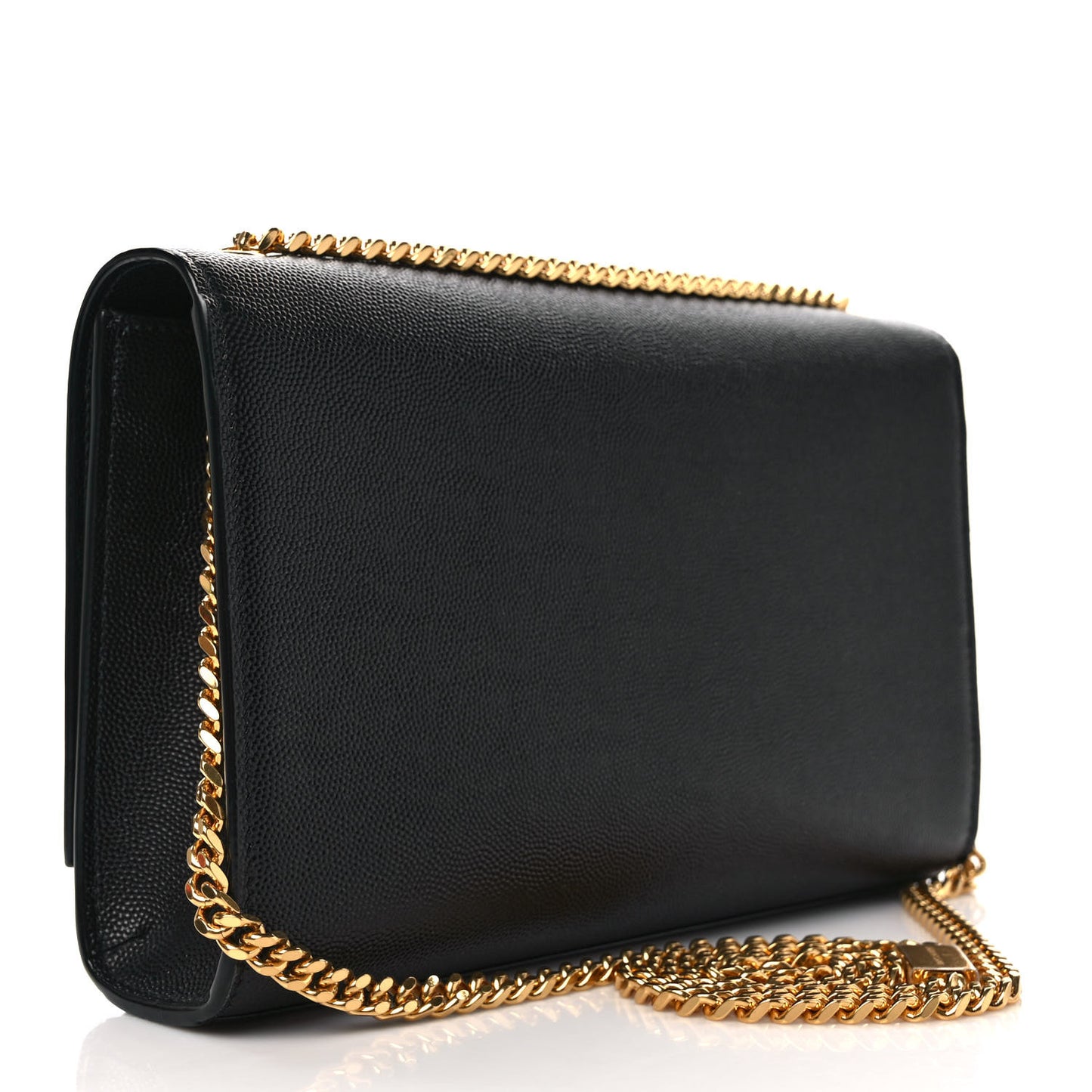 Grain De Poudre Medium Classic Monogram Kate Satchel Black