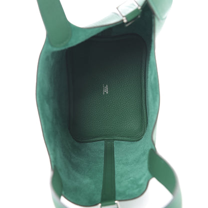 Hermes Taurillon Clemence Picotin Lock 18 PM Vert Vertigo 4 of 9