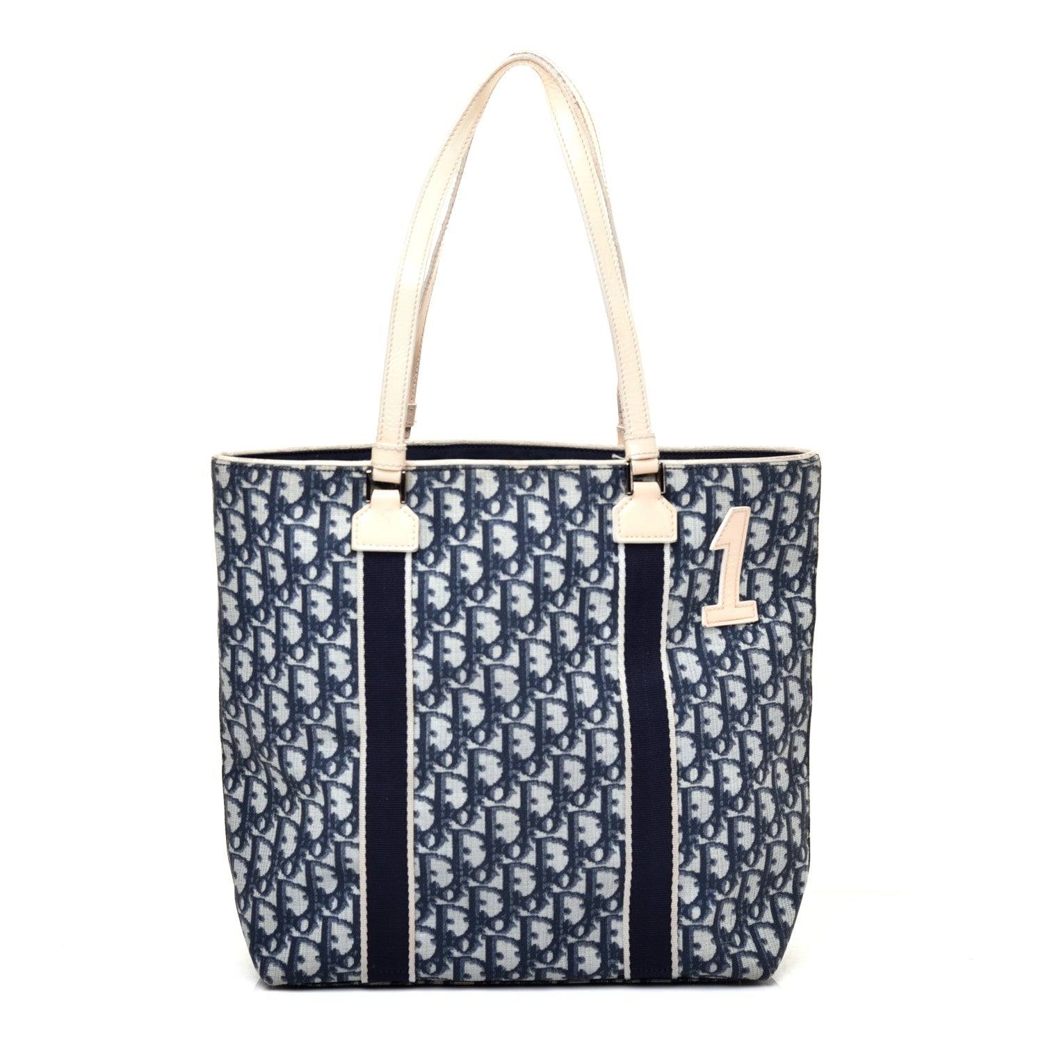 Christian Dior Monogram Trotter No 1 Shopping Tote Blue 1 of 12
