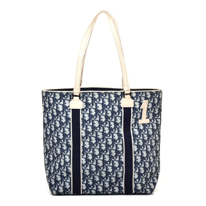 Christian Dior Monogram Trotter No 1 Shopping Tote Blue 1 of 12