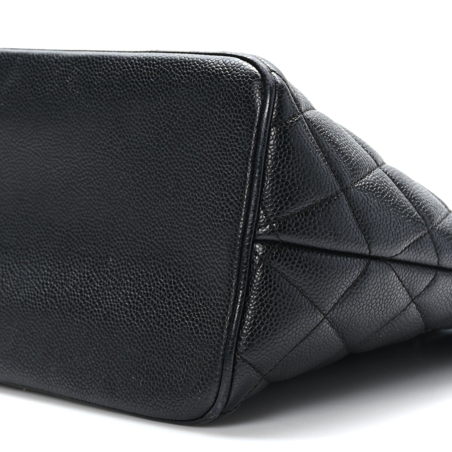 Caviar Quilted Medallion Tote Black