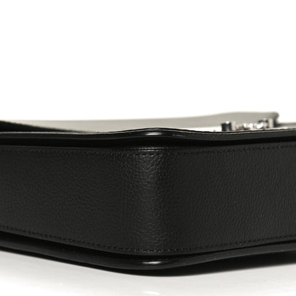 MCM Visetos Calfskin Spot Park Avenue Medium Shoulder Bag Dark Grey Black 9 of 10