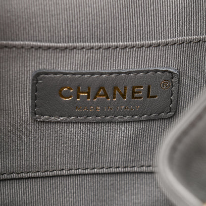 Chanel Lambskin Quilted Small Duma Drawstring Backpack Grey 5 of 11