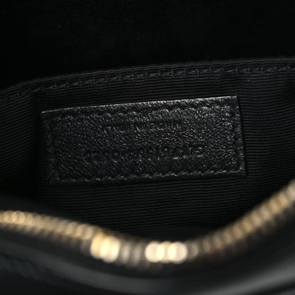 Saint Laurent Calfskin Matelasse Monogram Lou Camera Bag Black 7 of 11