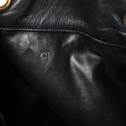 Chanel Lambskin Drawstring Sling Backpack Black 13 of 27