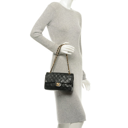 Chanel Lambskin Quilted Small Double Flap Black 2 of 10
