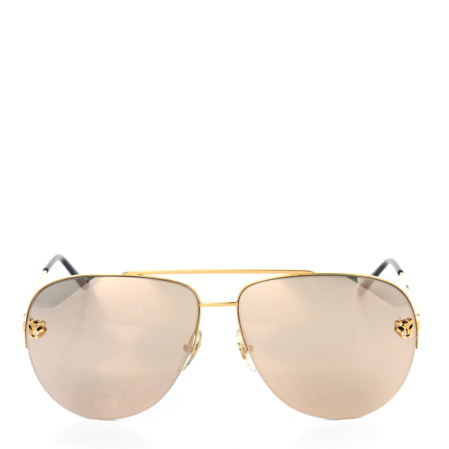 Cartier Panthere De Cartier Aviator Sunglasses Gold 2 of 7