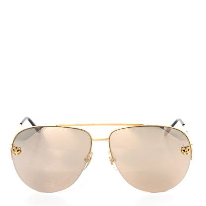 Cartier Panthere De Cartier Aviator Sunglasses Gold 2 of 7