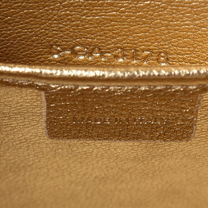 Celine Laminated Lambskin Nano Luggage Gold 9 of 10