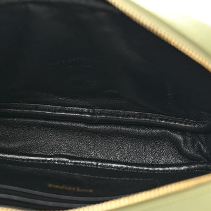 Saint Laurent Grain De Poudre Matelasse Monogram Mini Lou Camera Bag Light Pistache 5 of 11