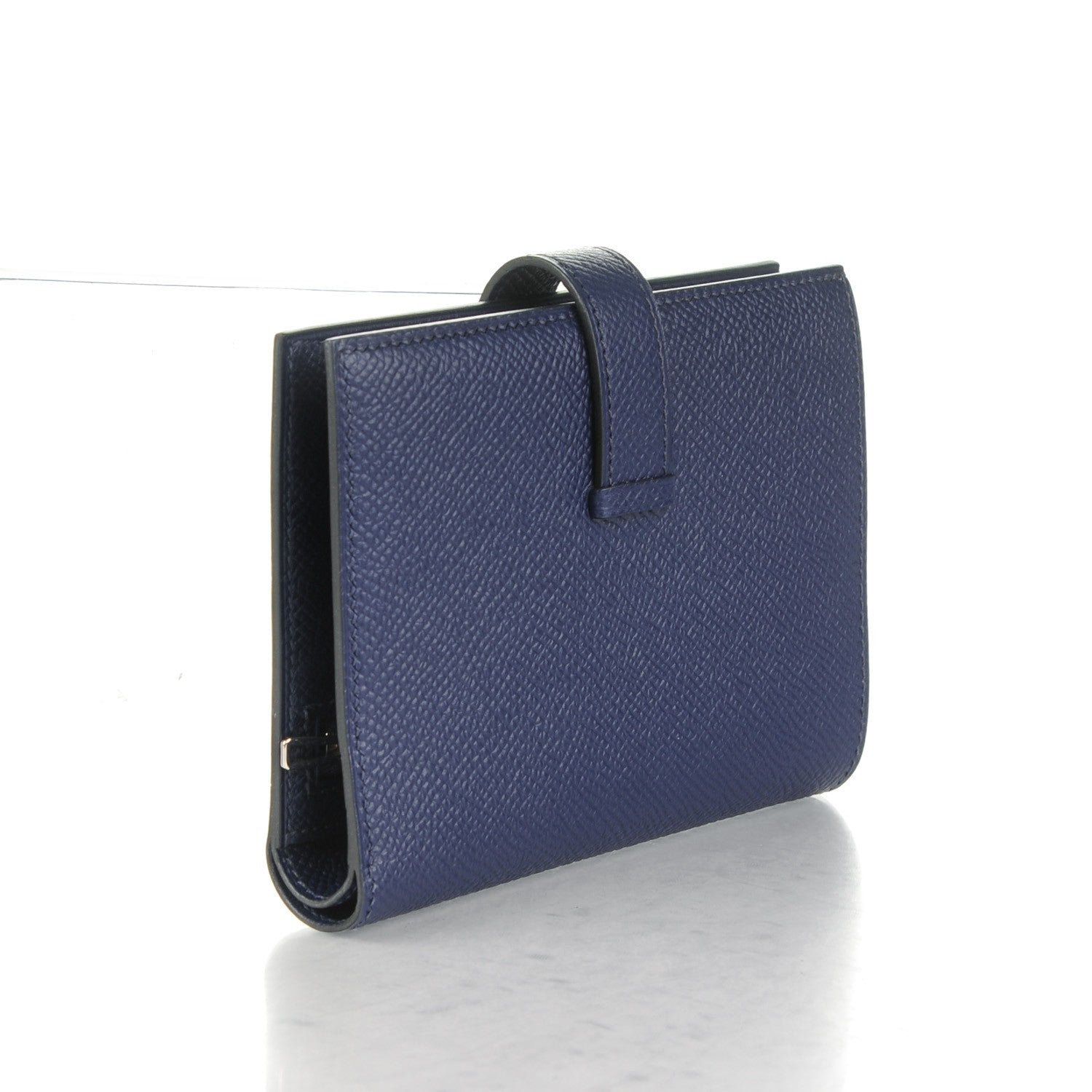 Hermes Epsom Bearn Compact Wallet Bleu Saphir 3 of 9