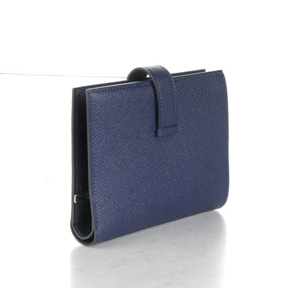 Hermes Epsom Bearn Compact Wallet Bleu Saphir 3 of 9