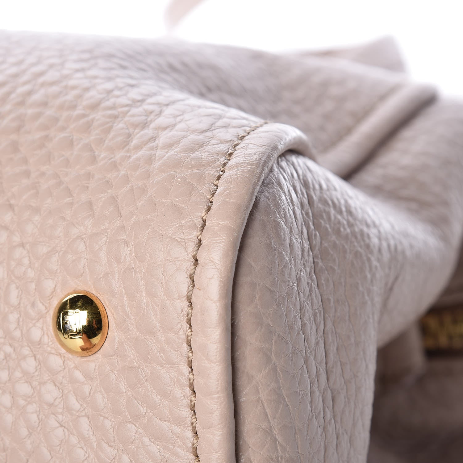 Fendi Vitello Small Chameleon Tote Beige Cipria 11 of 18