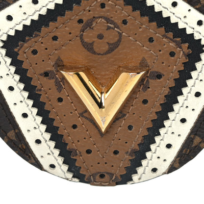 Louis Vuitton Monogram Brogue V Key Holder Bag Charm 4 of 5