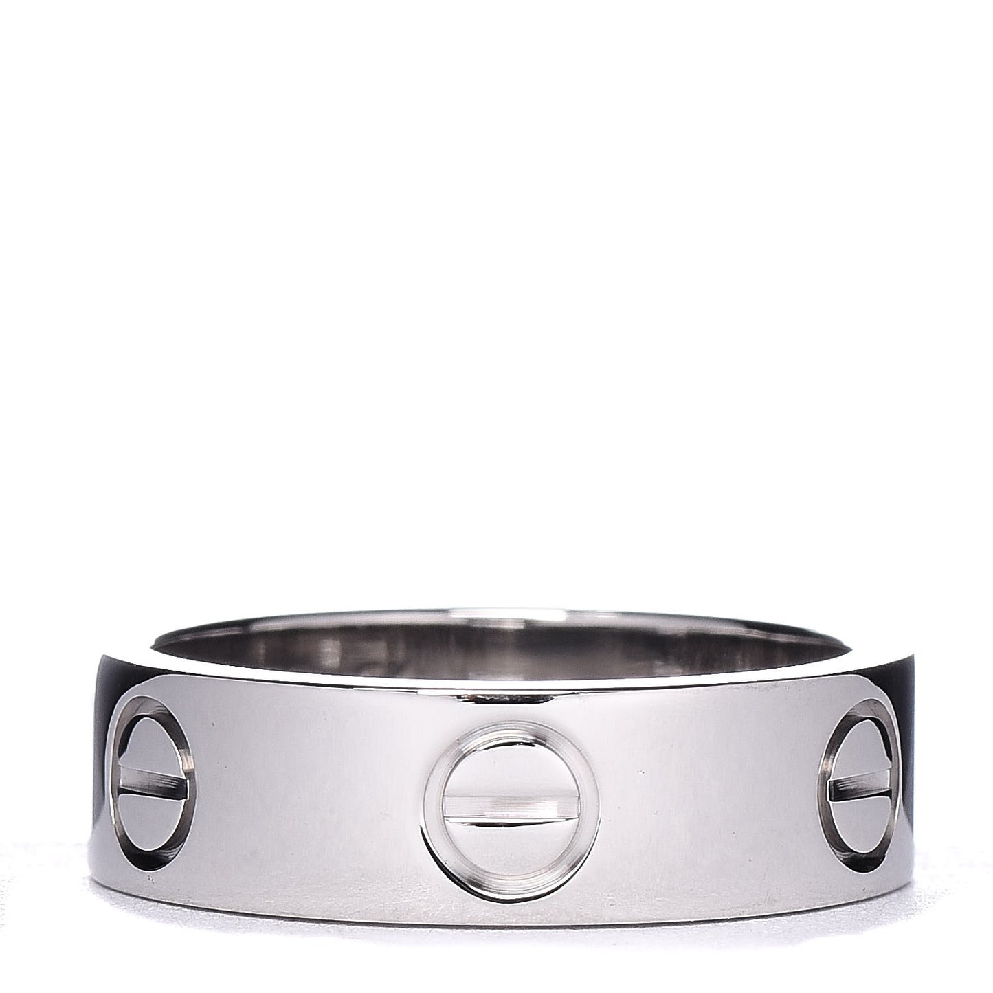 18K White Gold 5.5mm LOVE Ring 51 5.75