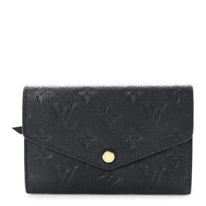 Louis Vuitton Empreinte Compact Curieuse Wallet Black 1 of 9