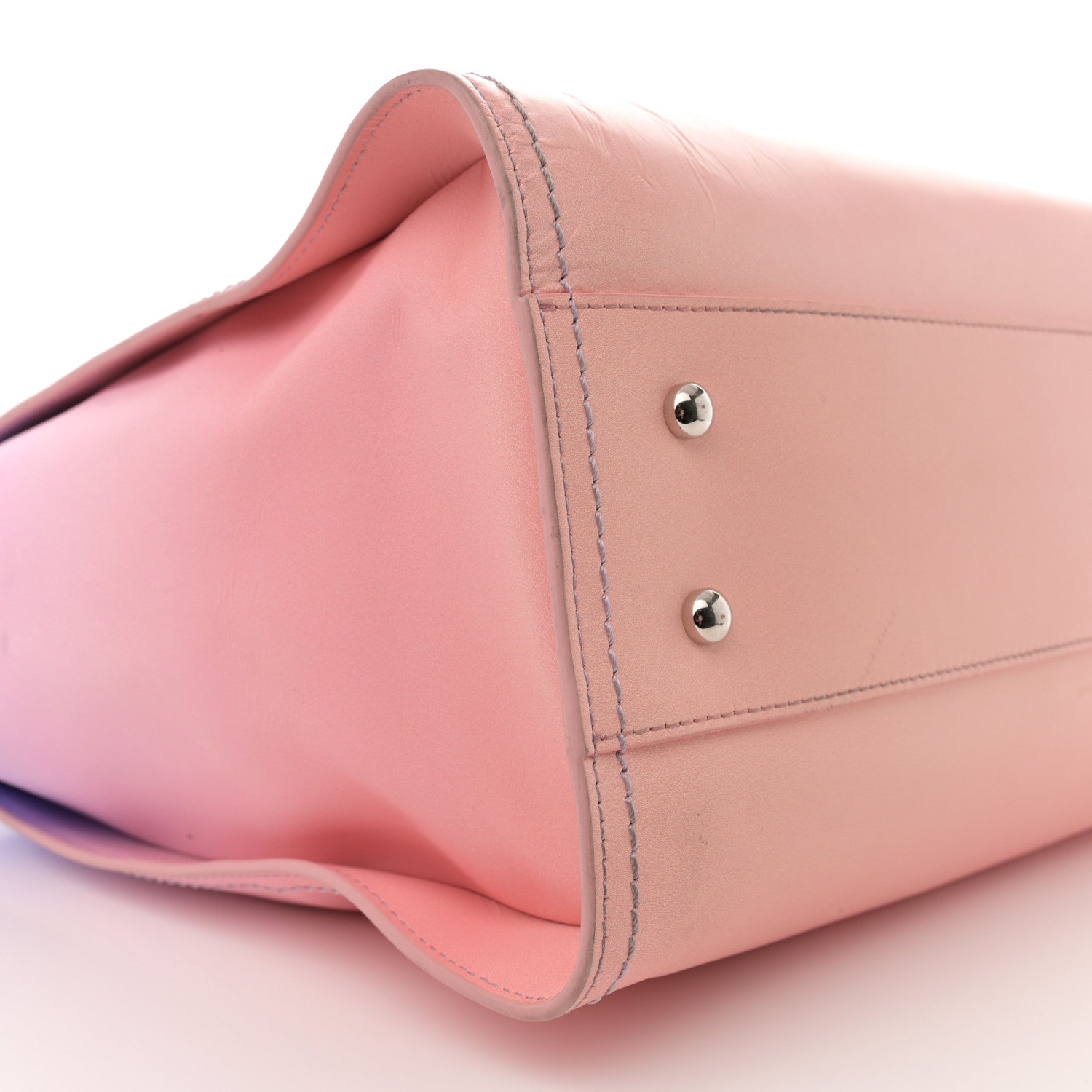 Chanel Shaded Calfskin Small Deauville Tote Light Purple Pink Coral 10 of 16