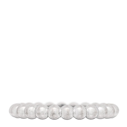 Van Cleef & Arpels 18K White Gold Medium Perlee Ring 53 6.5 3 of 4