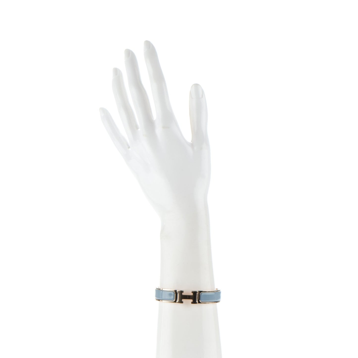 Enamel Narrow Clic Clac H Bracelet PM Gris Orage
