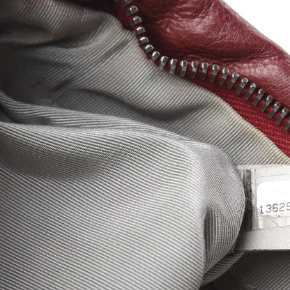 Chanel Calfskin On The Bund Pochette Dark Red 8 of 10