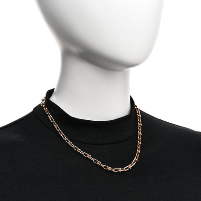 Tiffany 18K Rose Gold Small HardWear Link Necklace 2 of 5