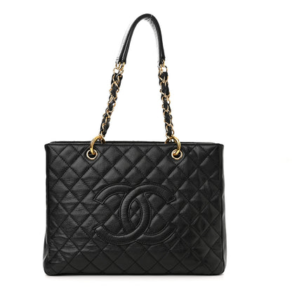 Chanel Caviar Quilted Grand Shopping Tote GST Black 1 of 9