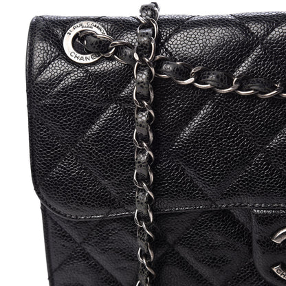 Chanel Crumpled Grained Calfskin Medium CC Crave Flap Black 15 of 17