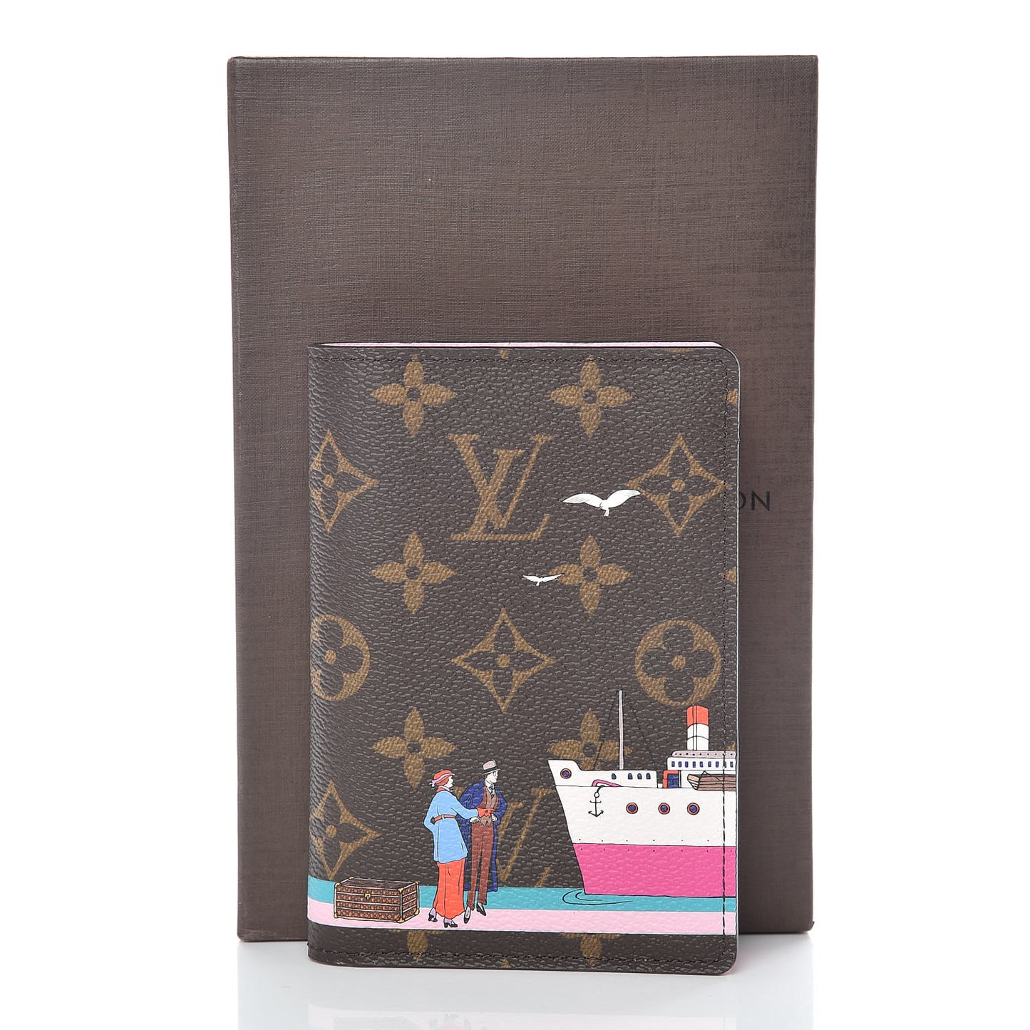 Monogram 2016 Christmas Animation Passport Cover Rose Ballerine