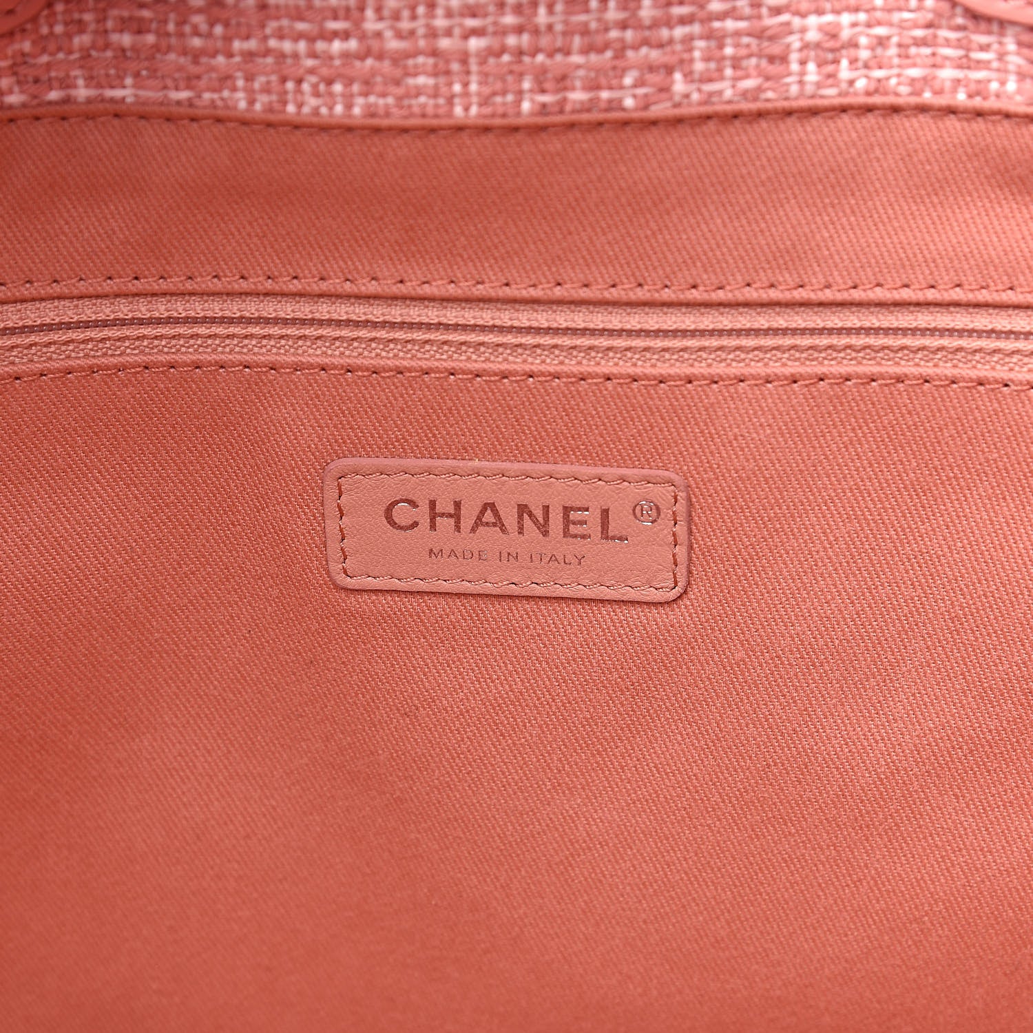Chanel Canvas Small Deauville Tote Pink 5 of 10