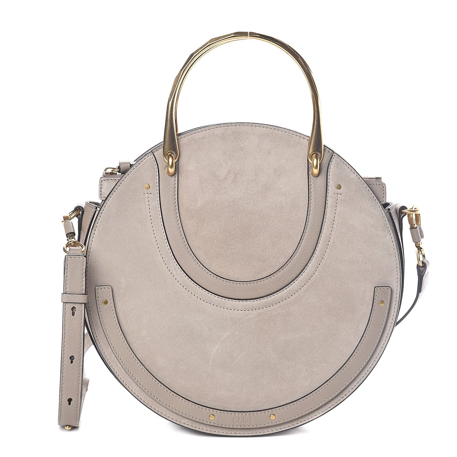 Chloe Calfskin Suede Medium Pixie Bag Motty Grey 1 of 9