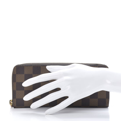 Louis Vuitton Damier Ebene Clemence Wallet Cherry 2 of 8