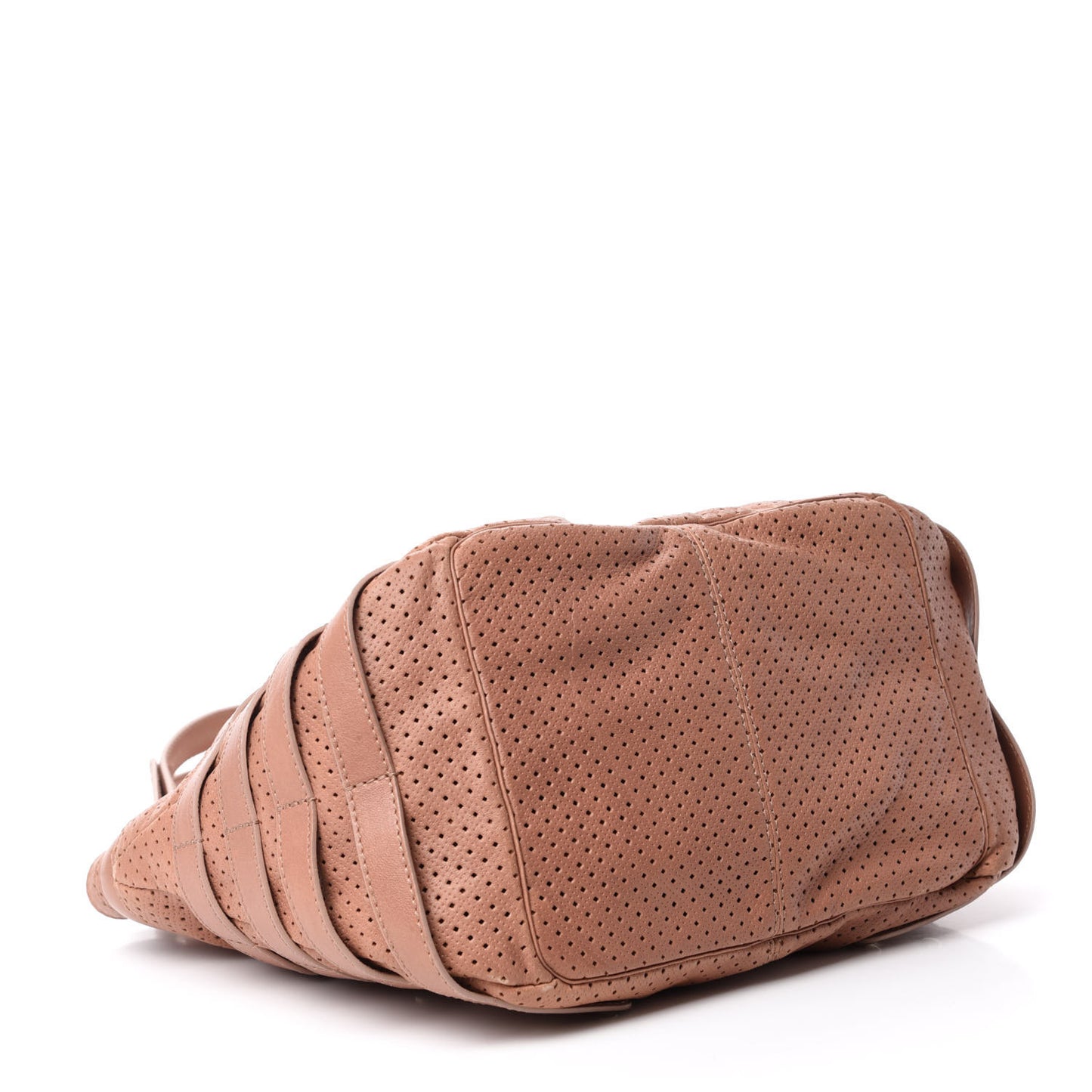 Nappa Perforated Medium Bree Tote Blush