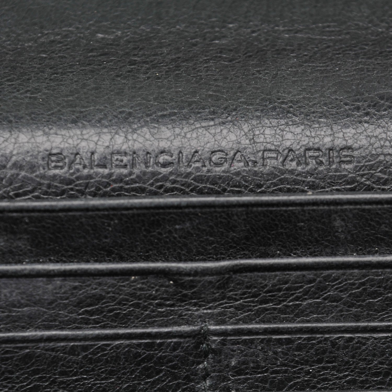 Balenciaga Agneau Classic Hardware Money Wallet Black 6 of 6