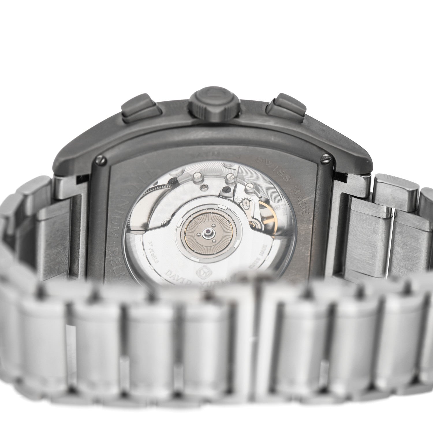 David Yurman Titanium 41mm Belmont Chronograph Automatic Watch Grey 4 of 4