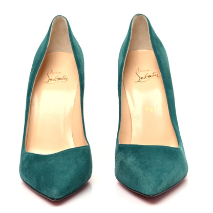 Christian Louboutin Veau Velours So Kate 120 Pumps 40.5 Green 2 of 7