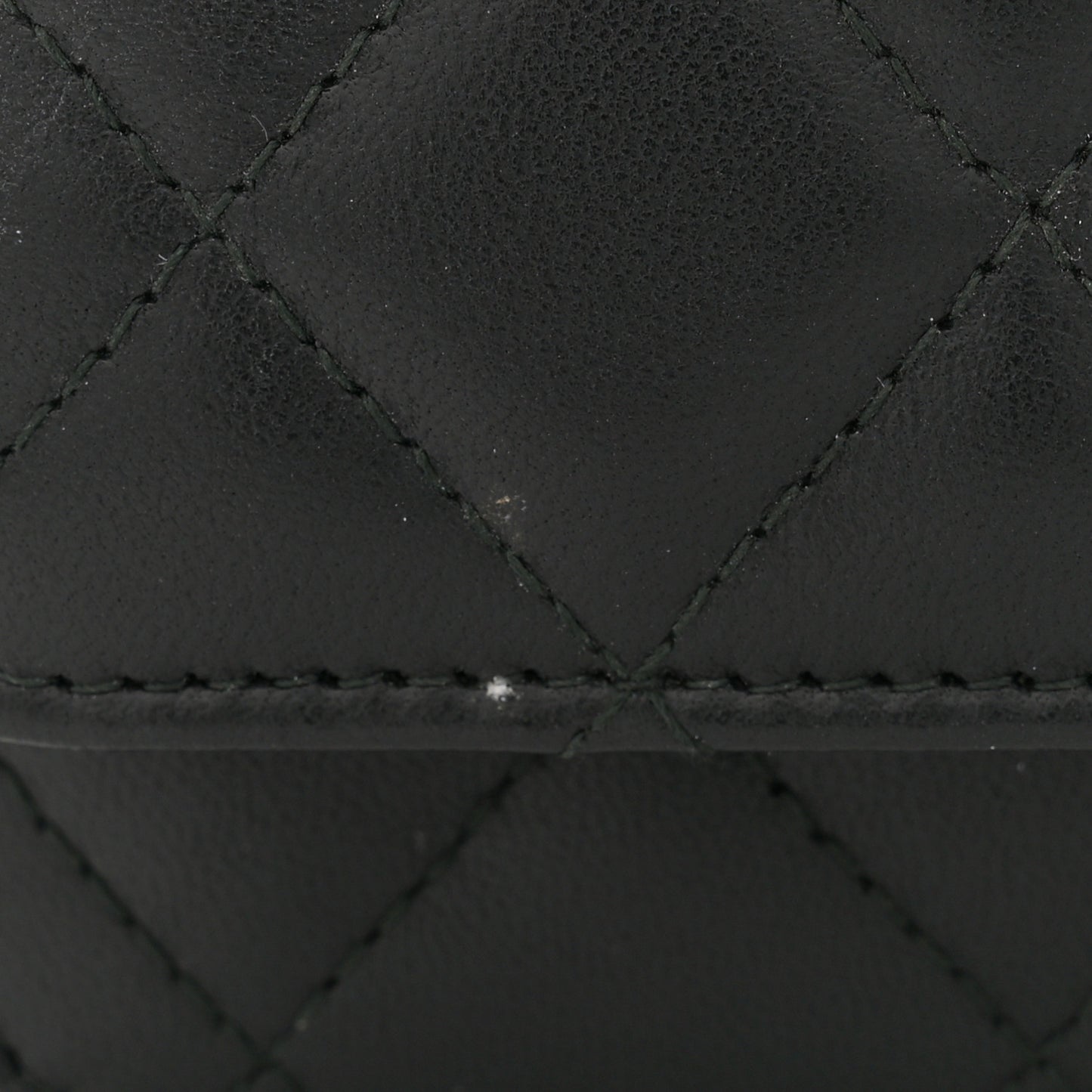 Lambskin Quilted Trendy CC Wallet On Chain WOC Black