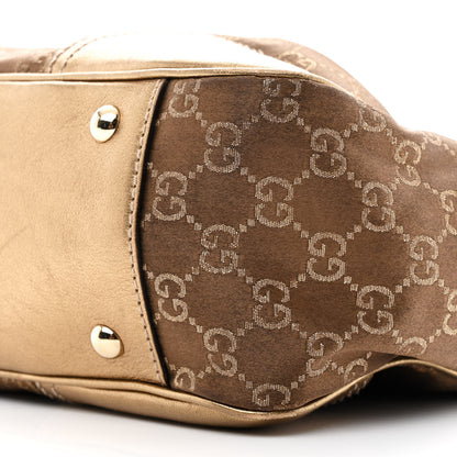 Gucci Monogram Medium Princy Tote Gold 10 of 12