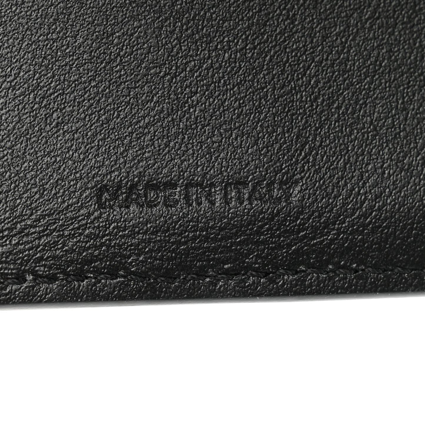 Shiny Calfskin Small Triomphe Wallet Black