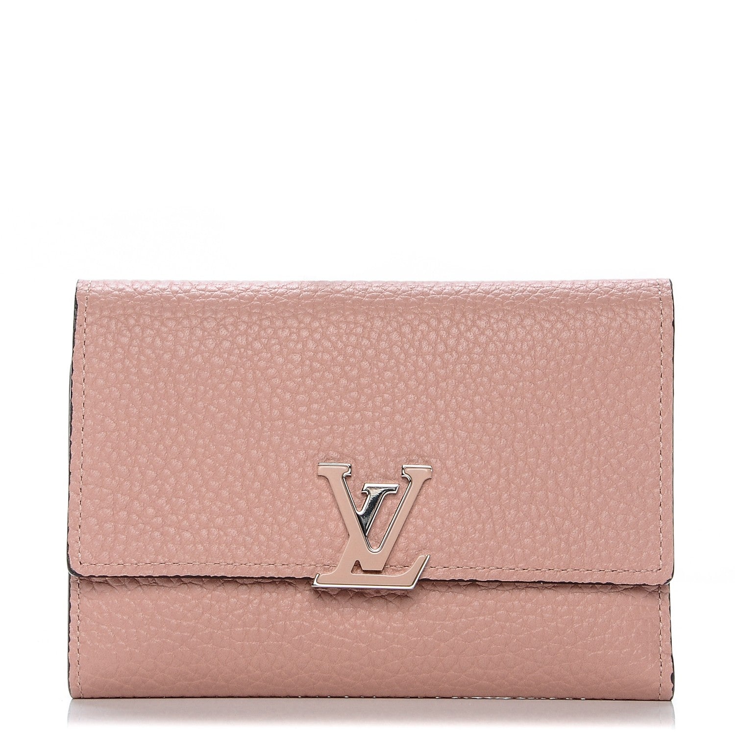 Louis Vuitton Taurillon Capucines Compact Wallet Magnolia 1 of 8
