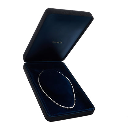 Tiffany Platinum Diamond Jazz Tennis Necklace 5 of 5