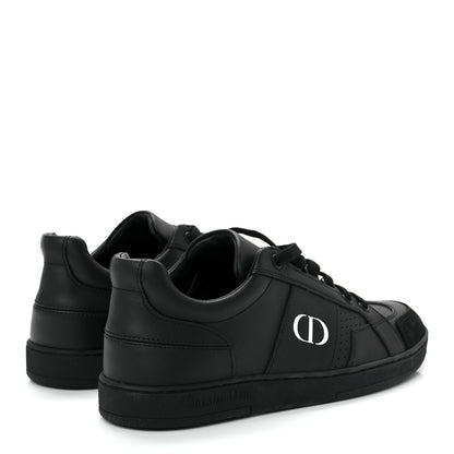 Christian Dior Calfskin Suede Logo Sneakers 35.5 Black 4 of 9