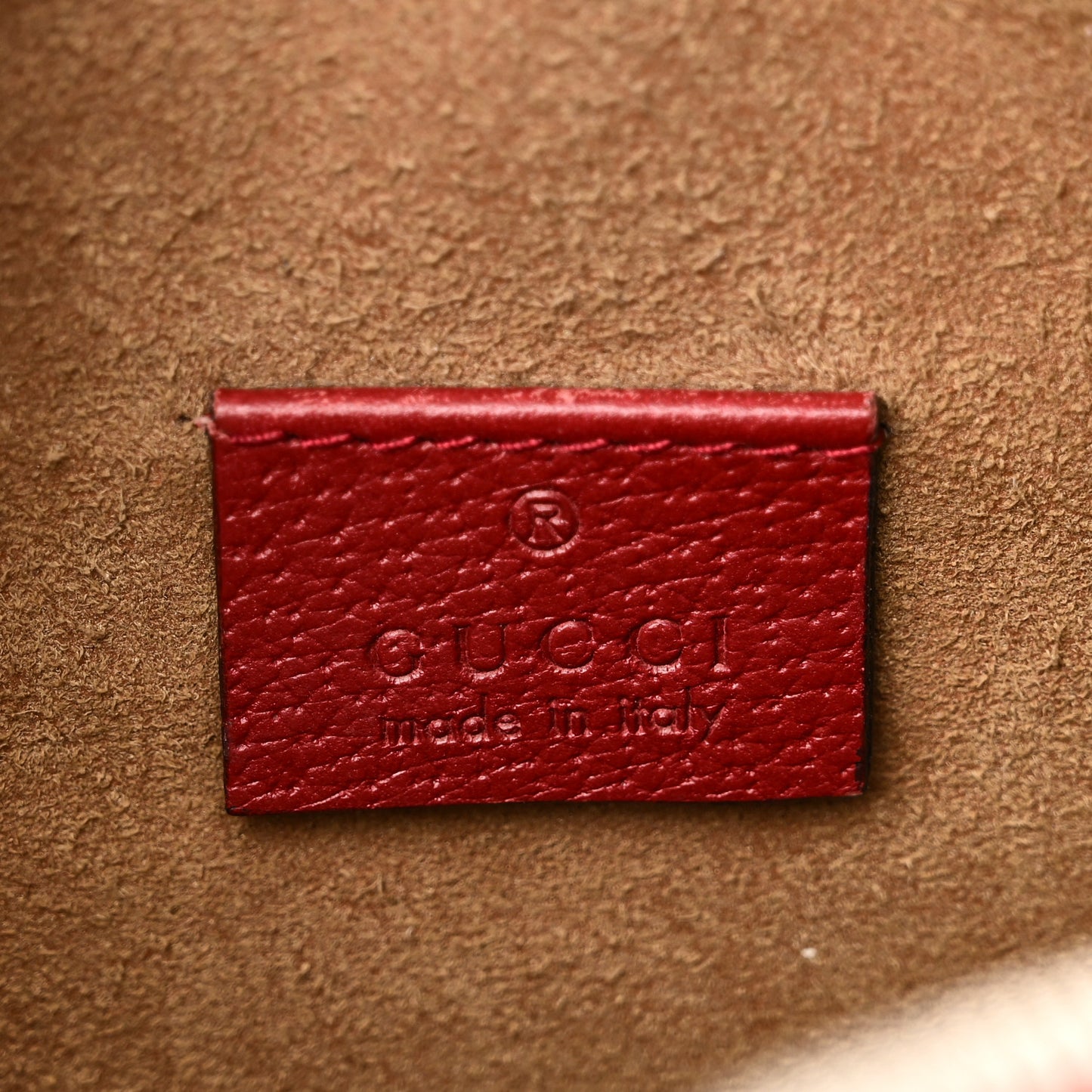 GG Supreme Monogram Tian Web Small Camera Bag Beige Multicolor Red