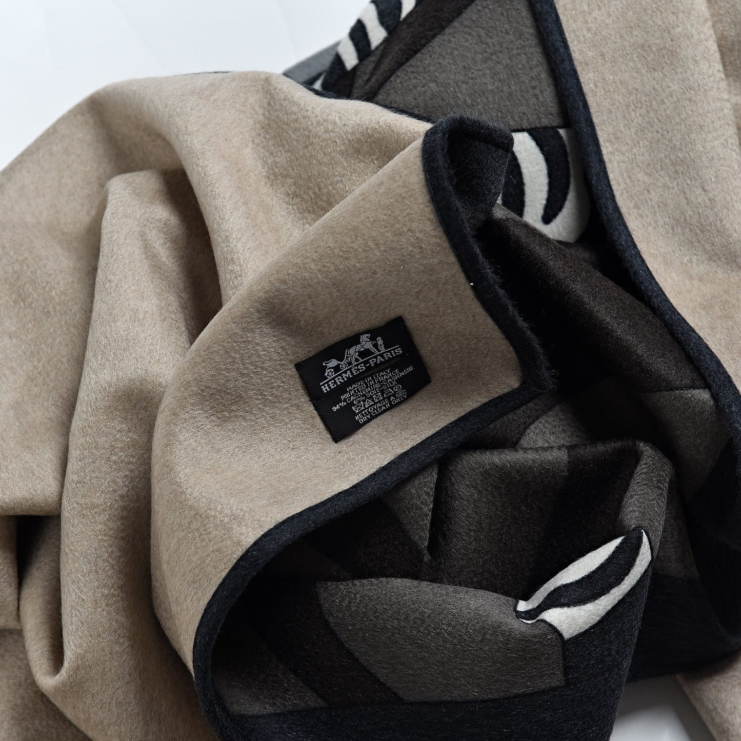 Cashmere Silk Zebra Blanket