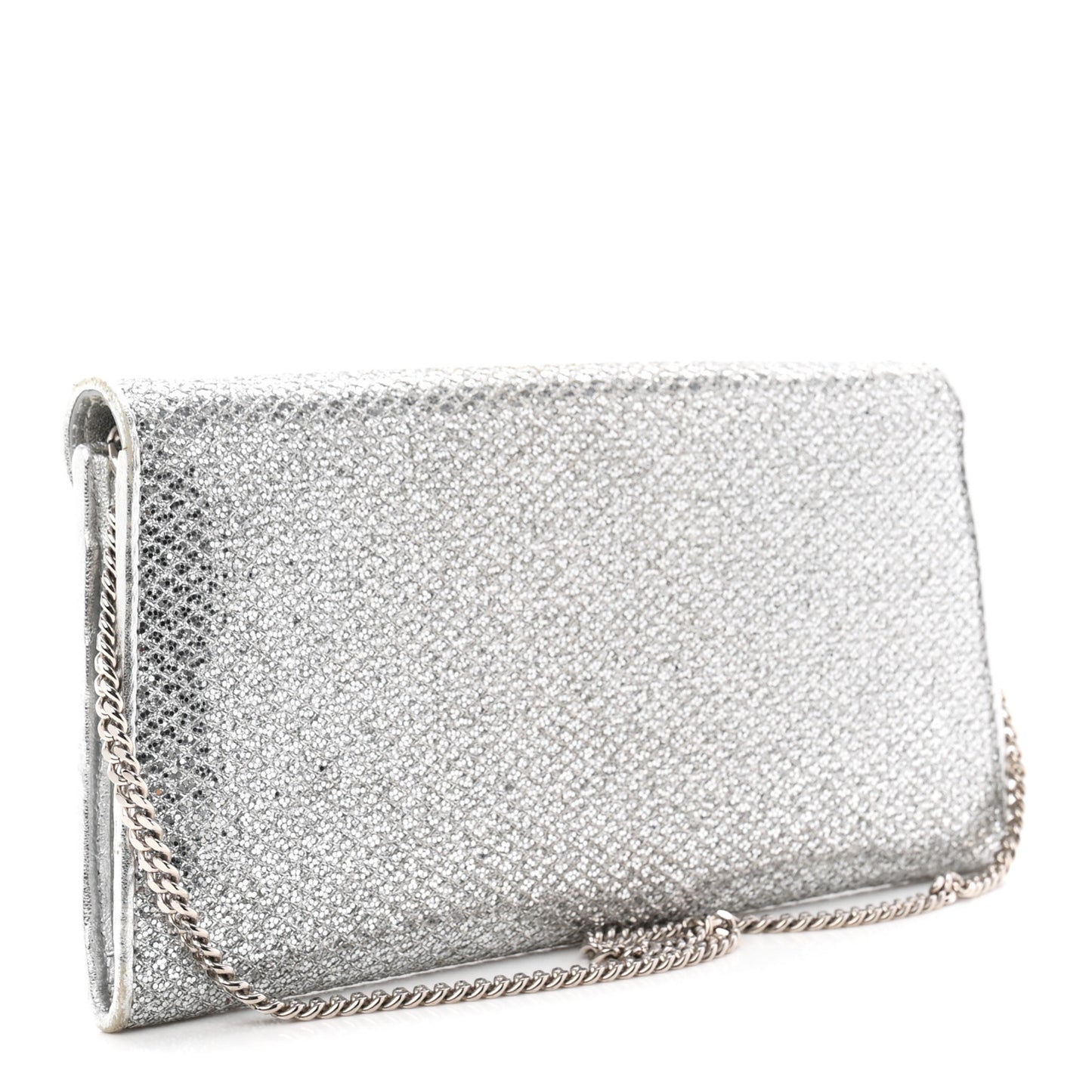 Glitter Margot Clutch Silver