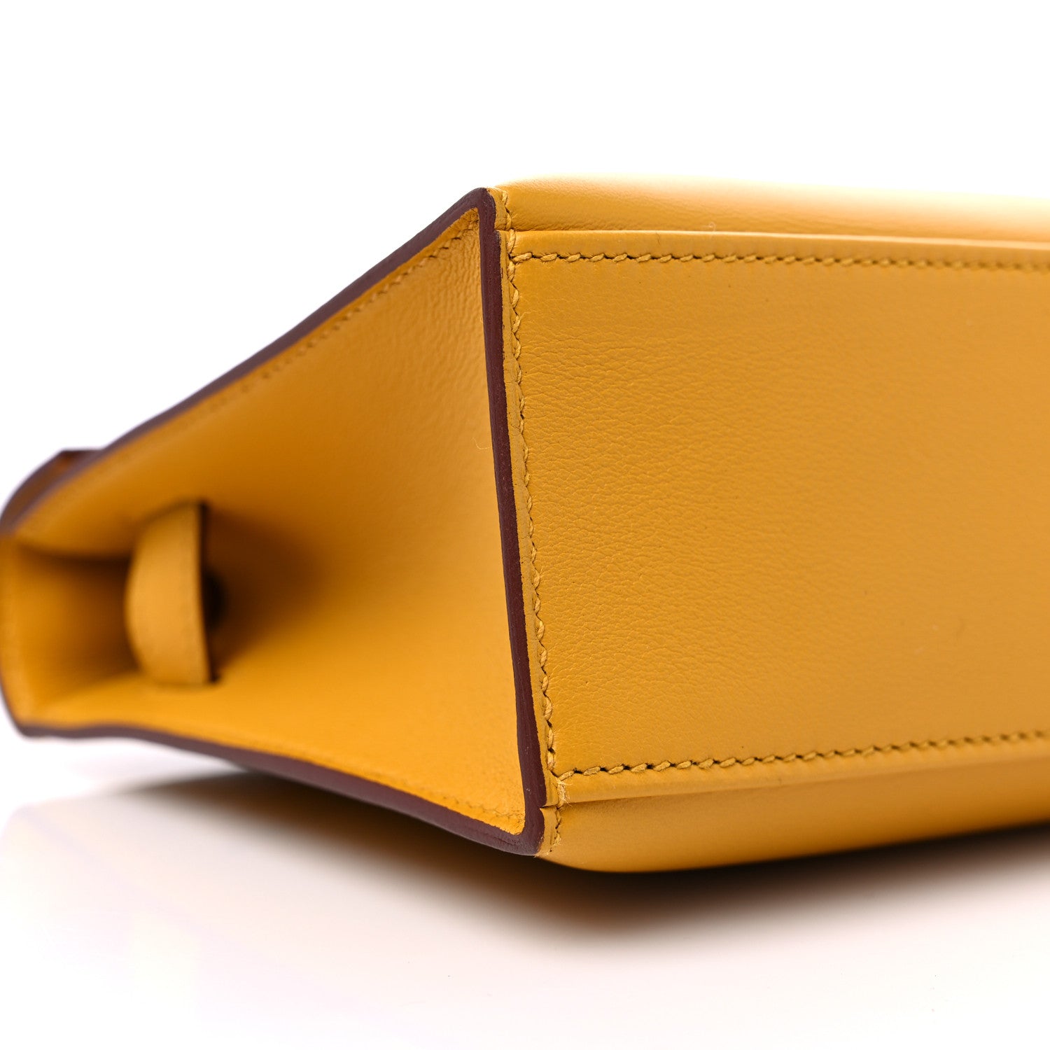 Hermes Swift Kelly Pochette Clutch Jaune Ambre 8 of 9