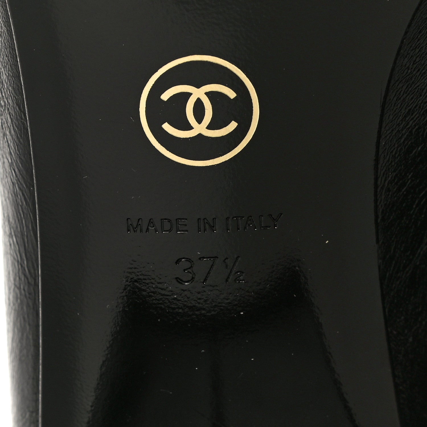 Chanel Crumpled Calfskin Cap Toe Chain Boots 37.5 Black 8 of 8