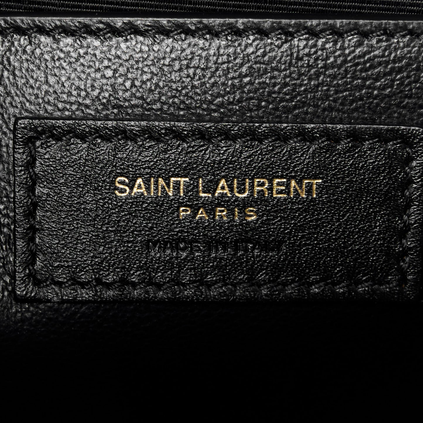 Lambskin Mixed Matelasse Triquilt Medium Monogram Satchel Black