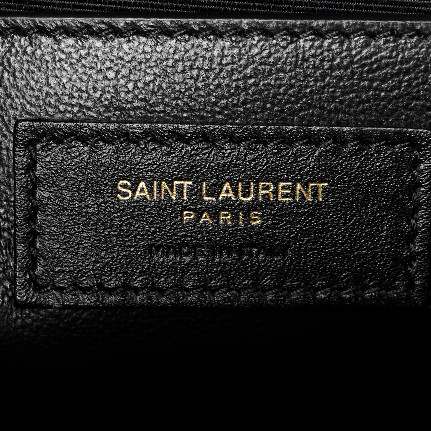 Saint Laurent Lambskin Mixed Matelasse Triquilt Medium Monogram Satchel Black 7 of 11