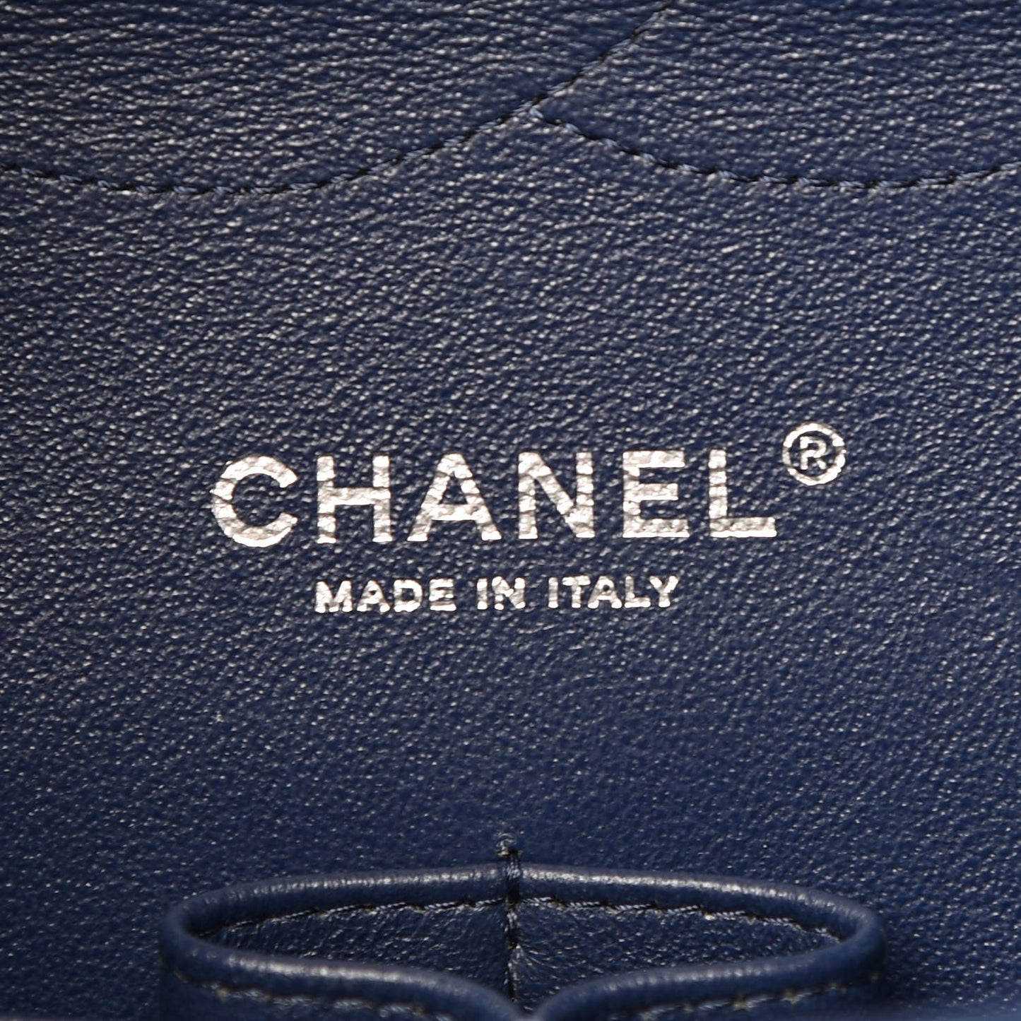 Lambskin Quilted Jumbo Double Flap Dark Blue